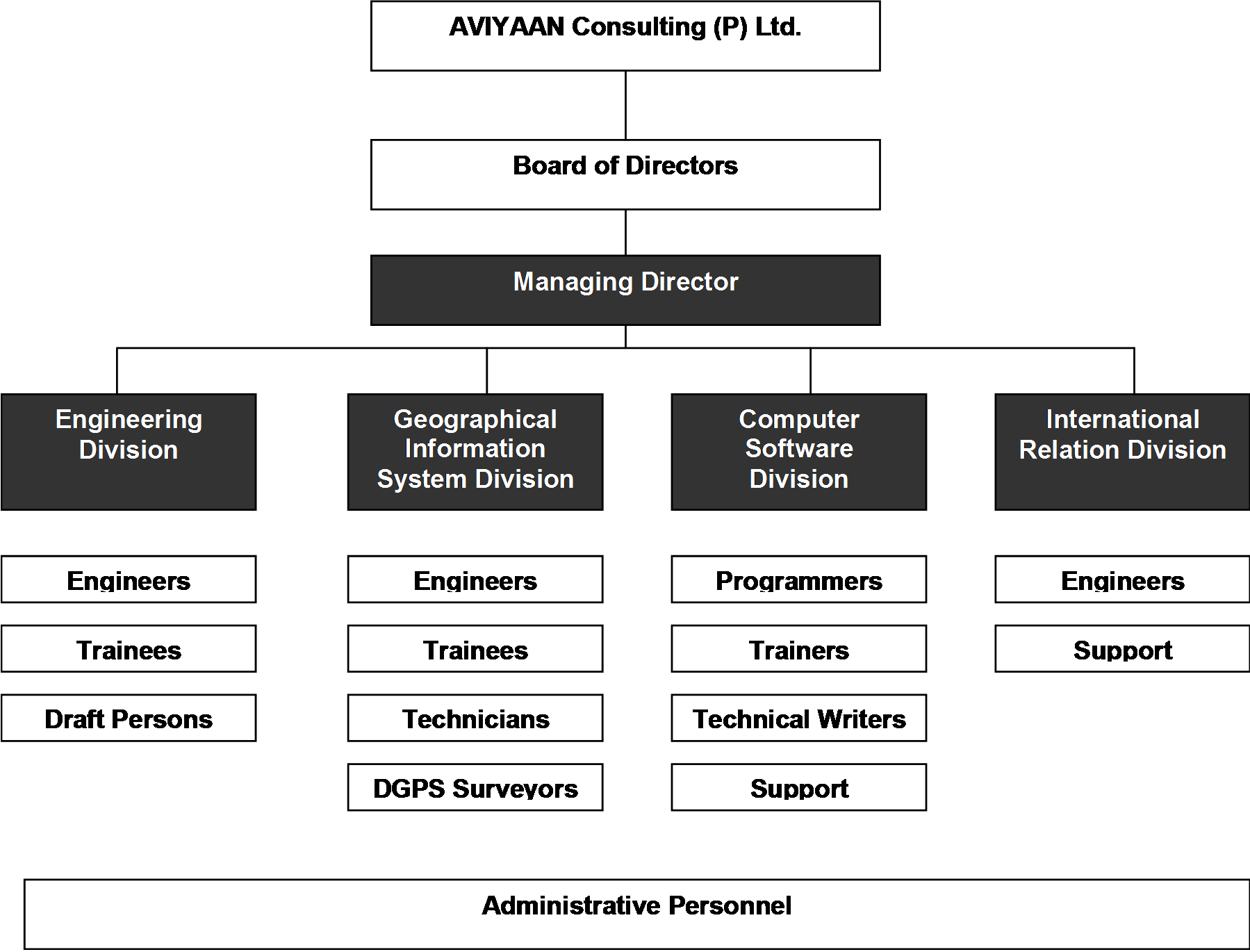 Consulting Company Org Chart